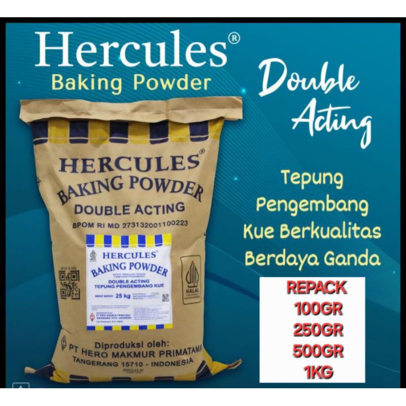 

hercules baking powder double acting 100gr 100% ORIGINAL