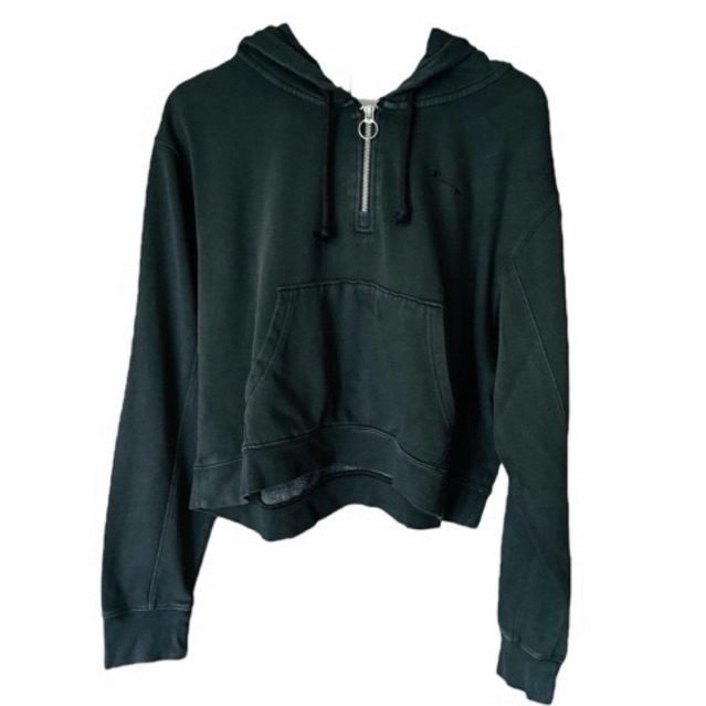 Champion Women Hip Hoodie Vintage Black | Hoodie