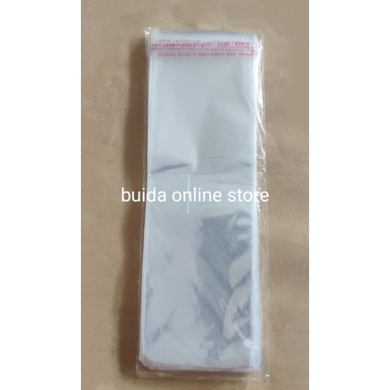 

Ecer Plastik OPP Bening ukuran 6x25 7x23 8x23 Bungkus Kartu Ucapan Souvenir kemasan Pensleeve