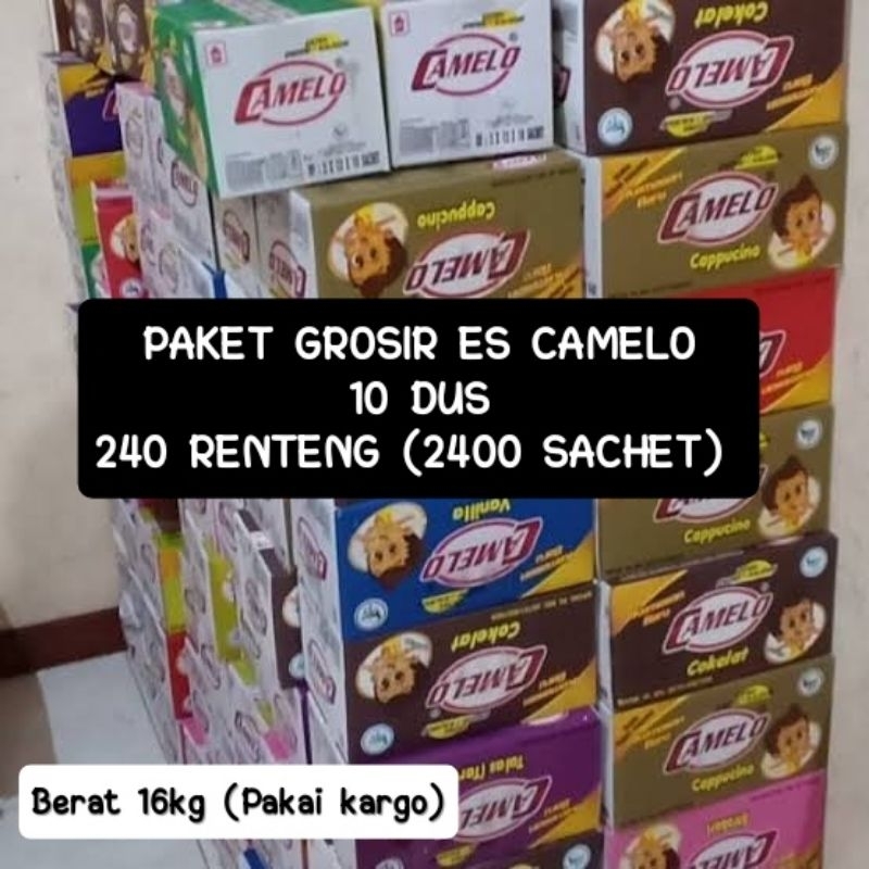 

EXP 2026 !! Paket Grosir Bubuk es camelo murah 10 dus 10dus 240 renceng 2400 pcs 2400 sachet bebas bisa request rasa/ paket hemat bubuk es camelo bebas request rasa 2400 pcs Coklat Jeruk Pisang