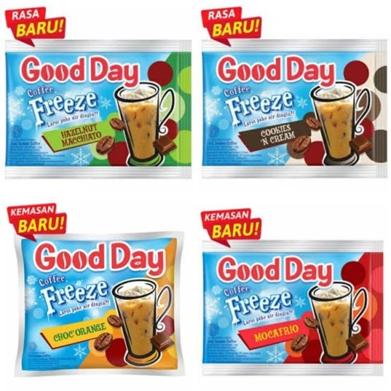

kopi good day freeze renceng 10x30 gram