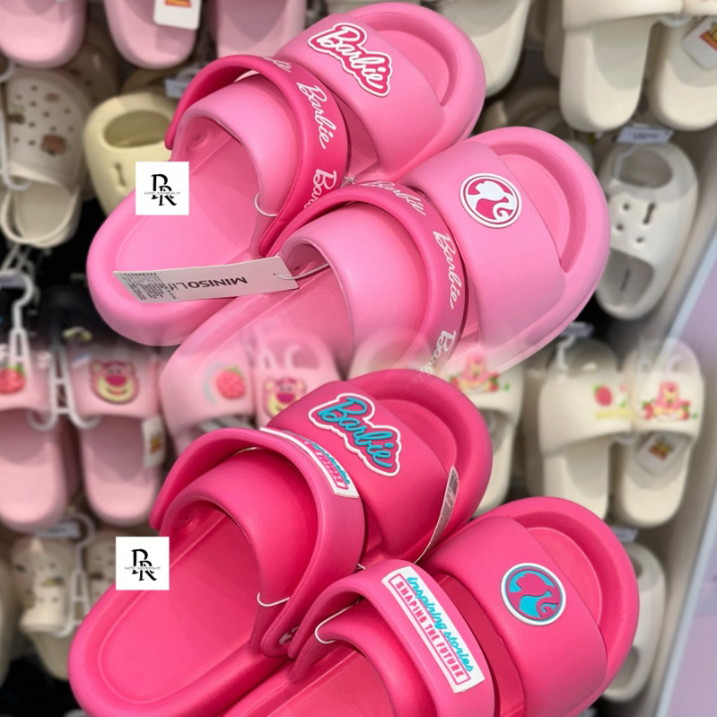 Miniso x Barbie - Sendal Fluffy / Barbie Shining Collection Sandals