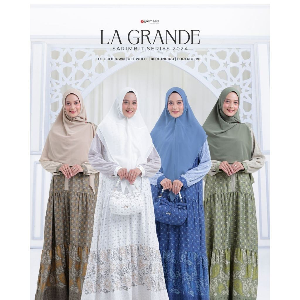 YASMEERA - Gamis La Grande Sarimbit 2024 Gamis Mewah Eksklusif Original by Yasmeera