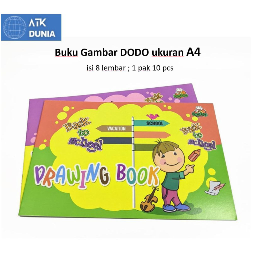 

Buku Gambar DODO A4 isi 8 lembar per pak 10 pcs