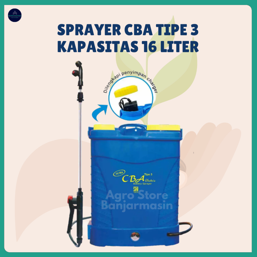 Sprayer Elektrik CBA Tipe 3 Alat Semprot Tanaman Hama DIsinfektan