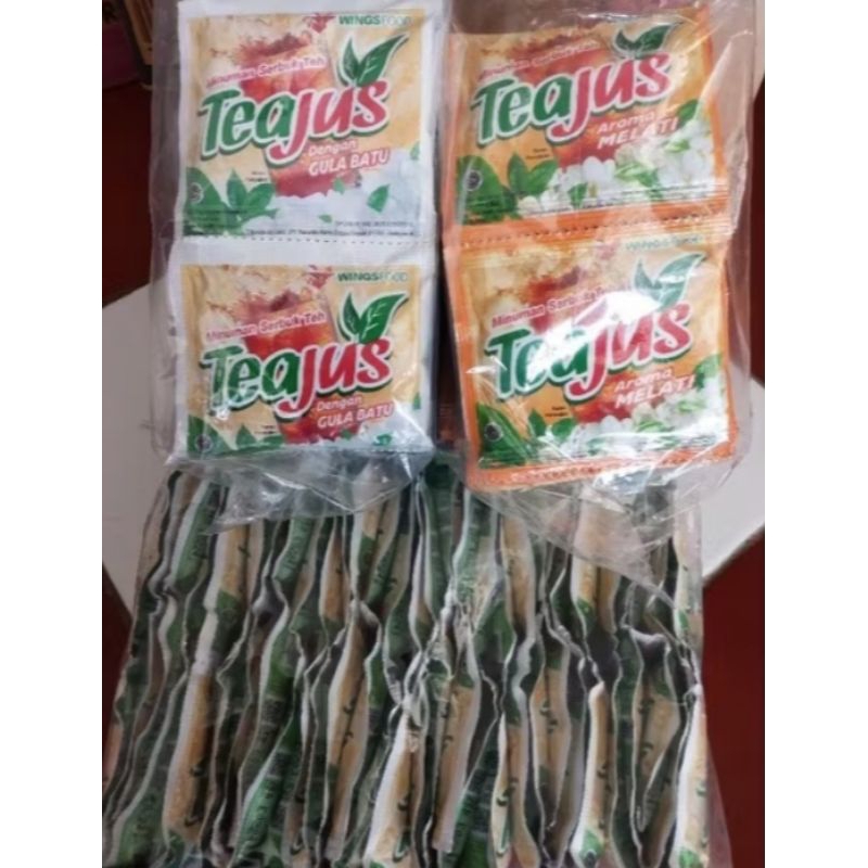 

Termurah...Teajus varian rasa gulabatu lemon madu melati apel 1Dus 6pak/6R