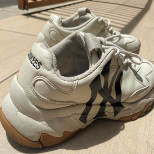 [preloved] sepatu MLB bigball chunky korea (ivory)