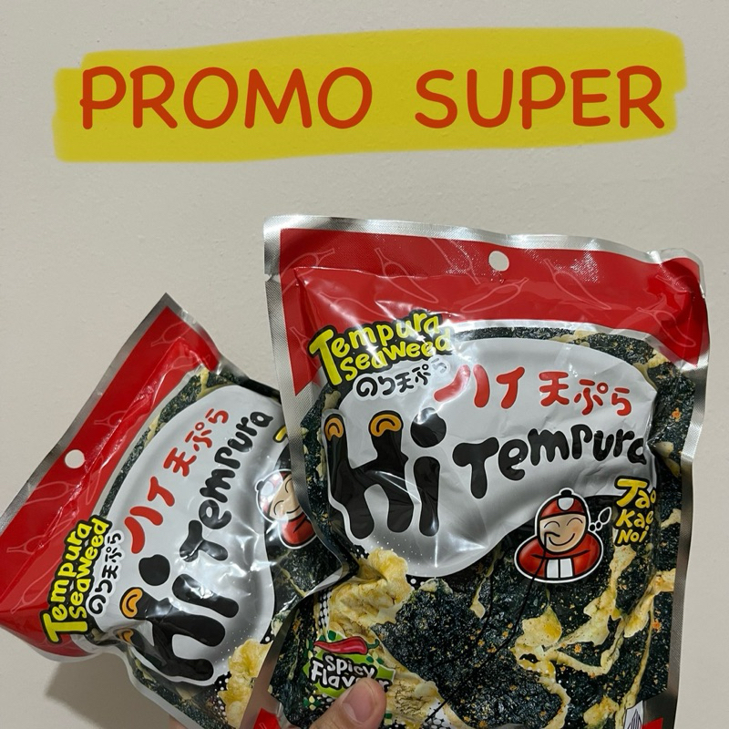 

[BUY1 GET1] Tao Kae Noi Tempura Seaweed Spicy 25 g | Cemilan Rumput Laut Pedas | Snack Rumput Laut | Snack Tempura Jepang | Snack Pedas | Promo Snack Jepang | Makanan khas Jepang | Snack Murah | Snack Viral Jepang | Diskon Cuci Gudang | Promo Ambyar