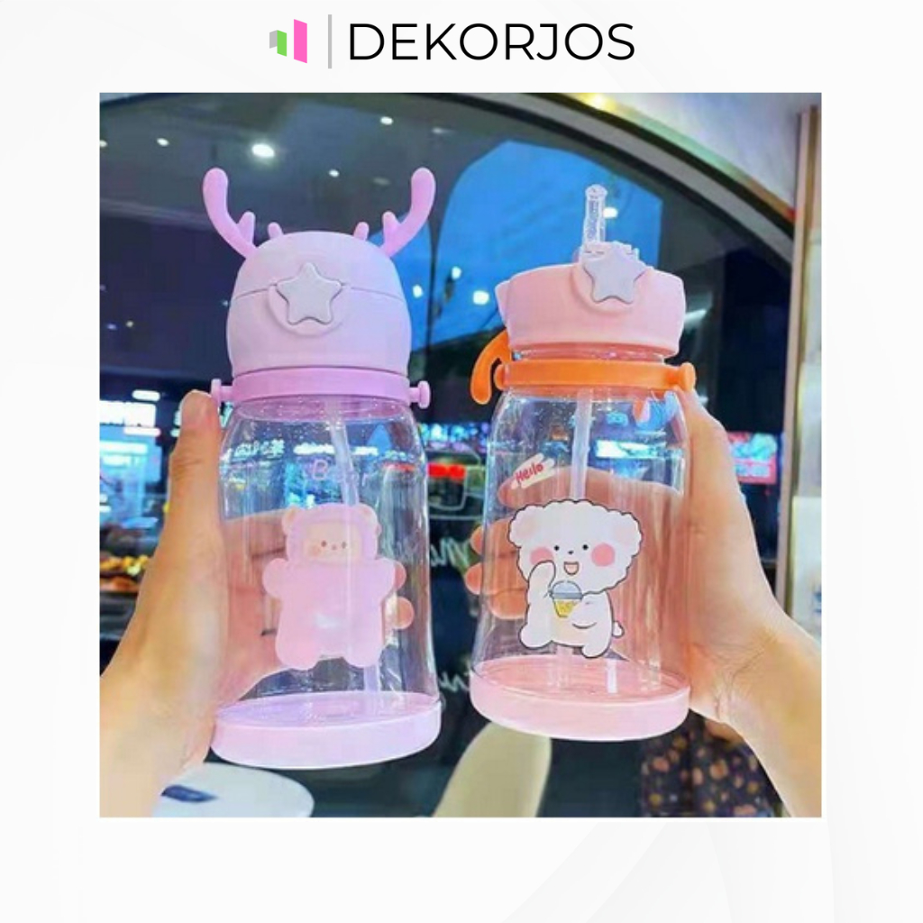 ❤️DEKORJOS❤️ Botol Minum Anak Bpa Free Laki Laki Cowok Perempuan Sekolah Sd Paud Tk Mini Kecil Murah