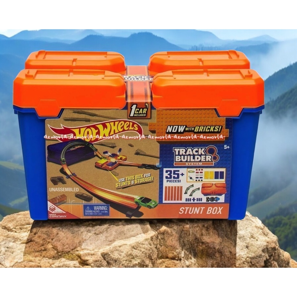 Hotwheels Stunt Box Mainan Mobil Hotwil Hot Wheel track builder