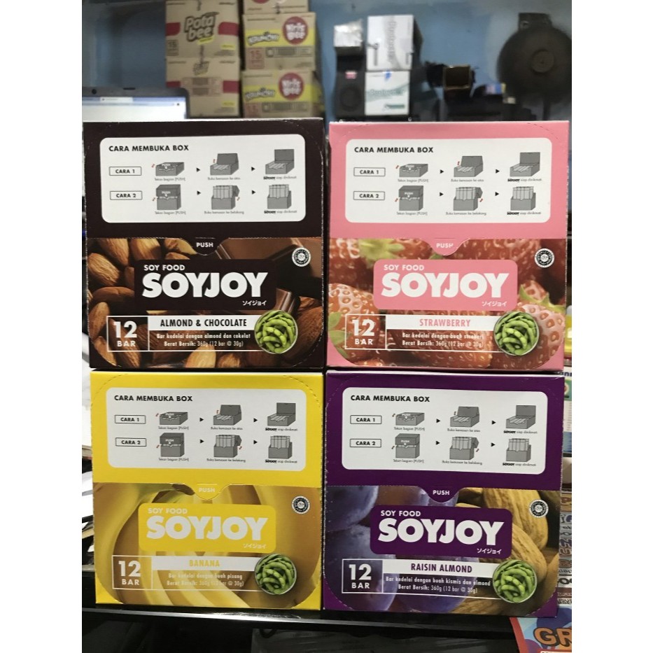 

Soyjoy Almond chocolate/Strawberry/Banana/Raisin almond