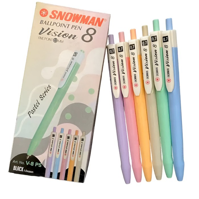 

PULPEN CETEK CETREK SNOWMAN V8 0.7 MM BALLPOIN RETRACTABLE TINTA HITAM