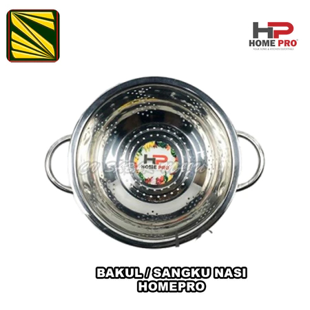 Homepro Sangku Nasi, Sangku Stainless Steel Tanpa Tutup