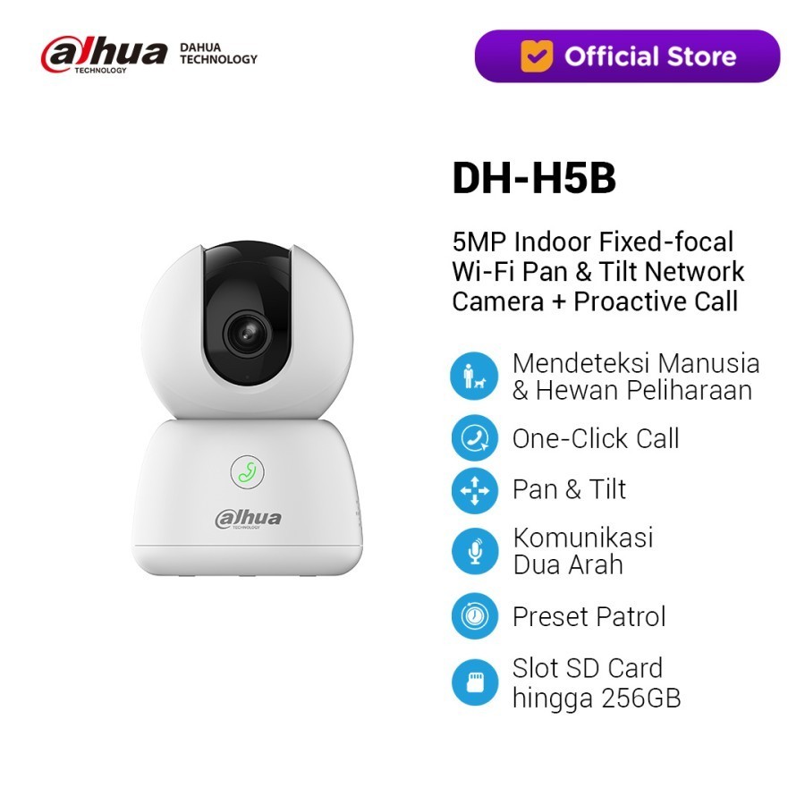 DAHUA DH-H5B 5MP IP Camera Indoor Cctv IP Wireless