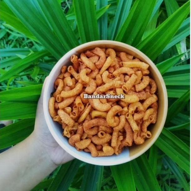 

500 gram makaroni pipa viral pedas jaun jeruk pedas cikru renyah mantab