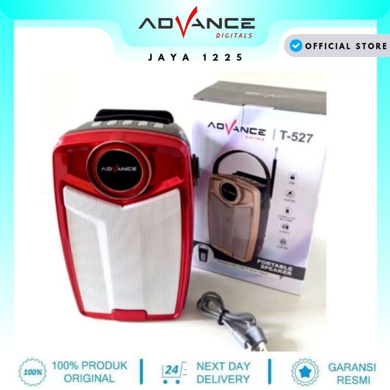speaker bluetooth music box advance t 527 t527 lampu emergency