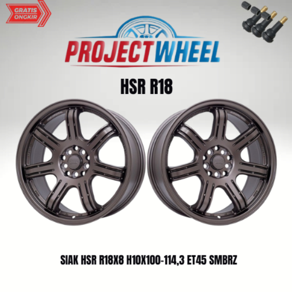 Velg mobil Siak HSR WHEEL R18 Sienta Altis Yaris Crosss Hrv Crv Innova Xpander Terios Rush