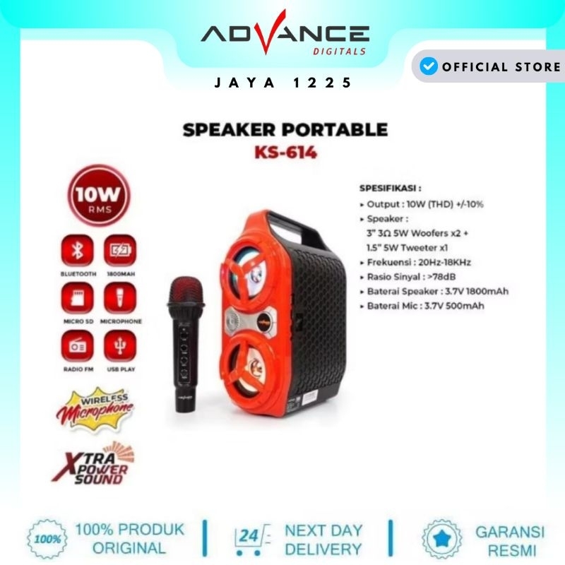 SPEAKER ADVANCE KS 614 BLUETOOTH