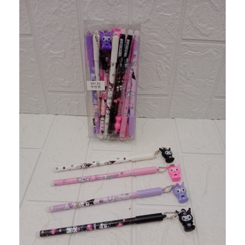 

1 PCS Bolpen Gel Gantungan Kuromi / Pulpen Jell Kuromi / Bolpen Bisa Dihapus