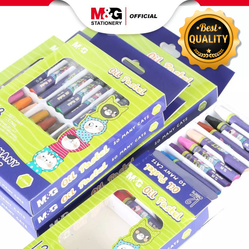 

M&G Krayon Oil Pastel Crayon Sekolah Silky Lembut Motif Lucu Kucing So Many Cats Edition Pilihan Warna 12/ 18/ 24/ 36 Aman Tidak Beracun