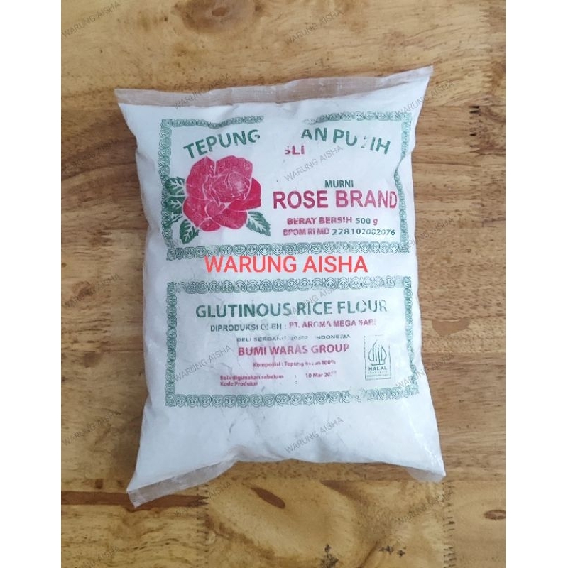

Tepung Ketan Putih Rose Brand 500 gr