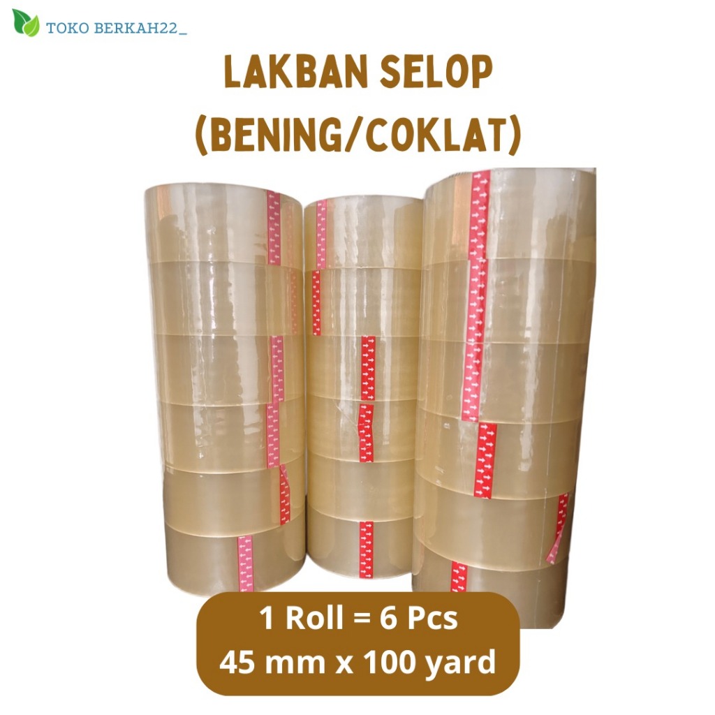 

LAKBAN BENING & COKLAT PREMIUM | ISI 6PCS