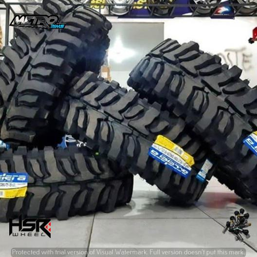 Ban mobil offroad ring 15 35x10,5 merk accelera badak extreme ukuran 35x10,5 R15 hardtop, jeep