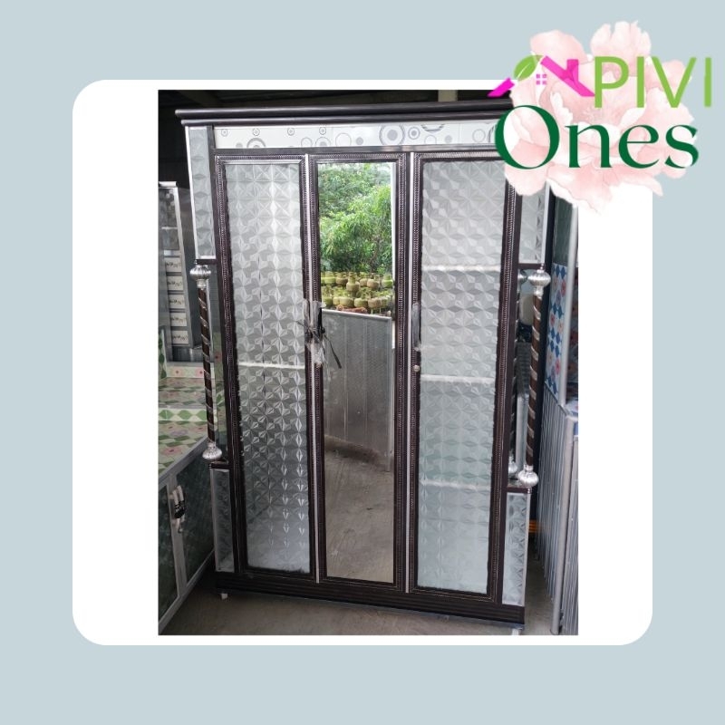 Lemari Pakaian 3 Pintu Aluminium Khusus Wilayah Palembang