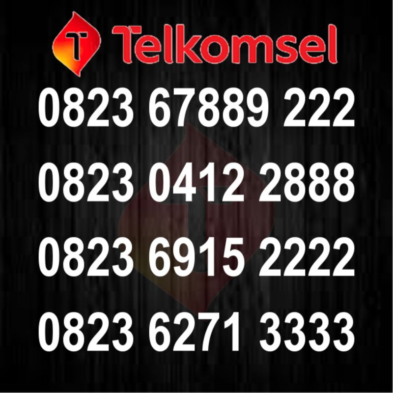 nomor cantik Telkomsel kartu as jadul lawas ekor 888 2222 3333
