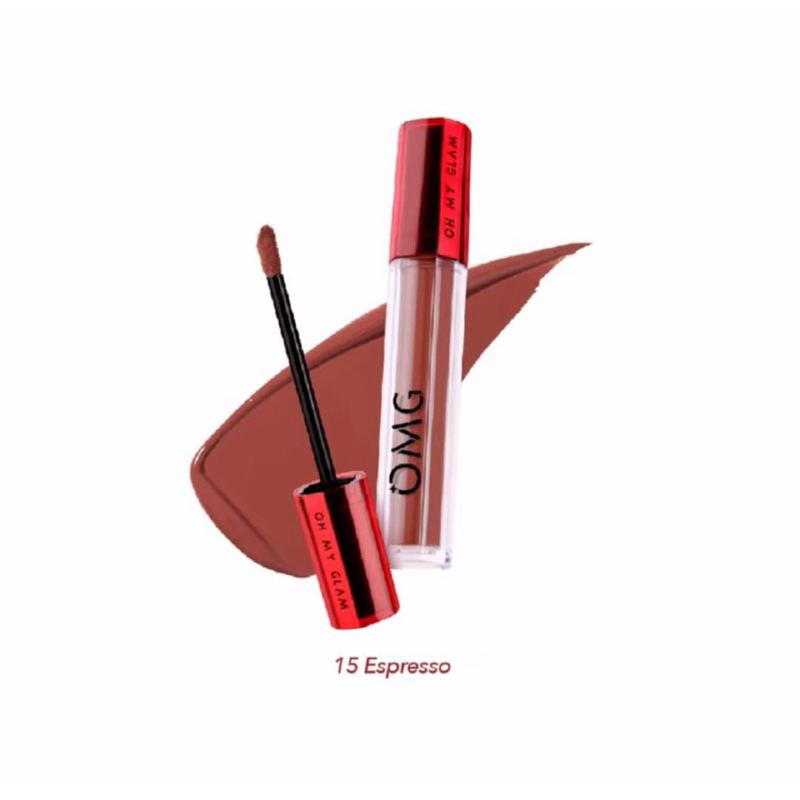 OMG OH MY GLAM Matte Kiss Lip Cream NO 15 Espresso - Lipstick Gloss