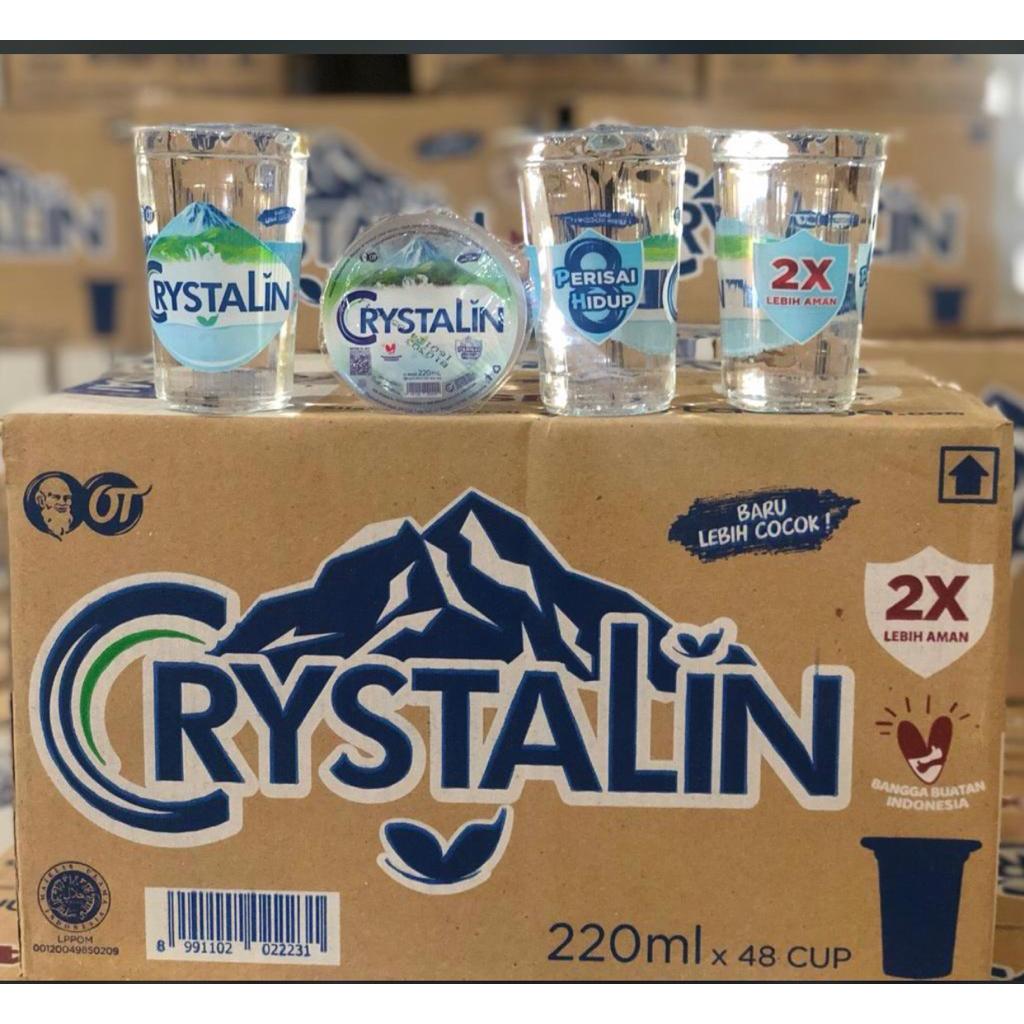 

Crystalin air mineral cup isi 48 gelas