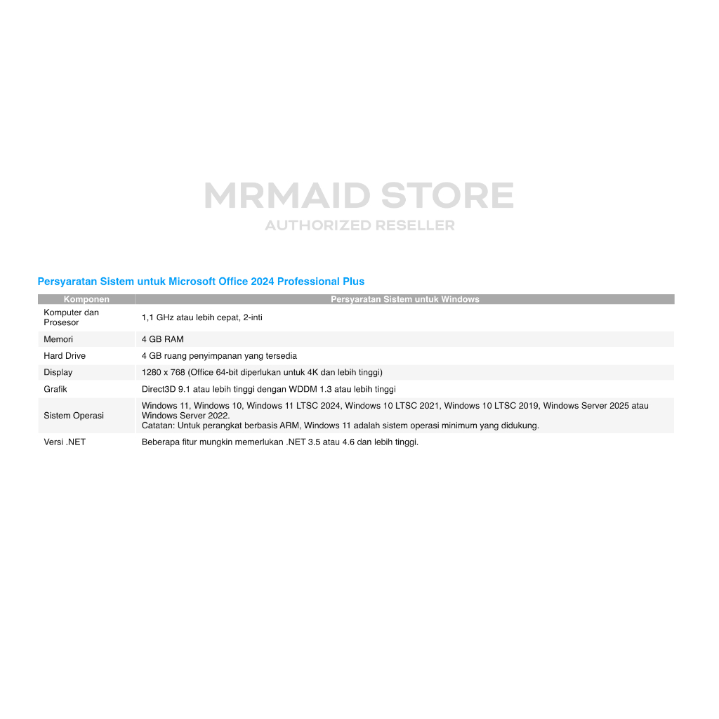 Microsoft Office 2024 Professional - Original License Tbk