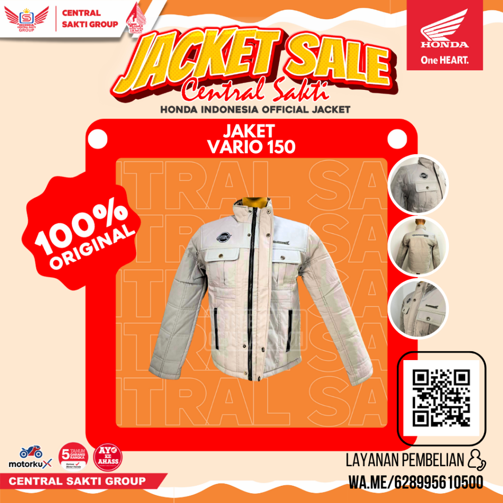Jaket eksklusif vario 150 original honda