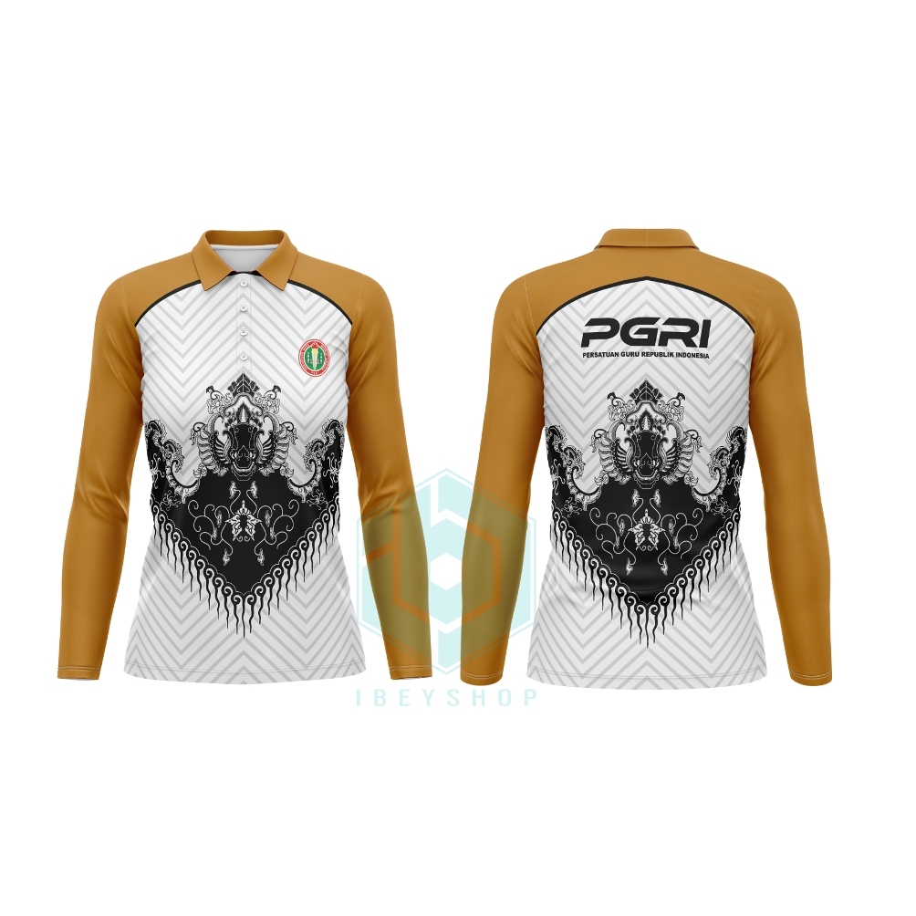 Kaos Seragam PGRI  / Jersey PGRI / Baju Guru PGRI Berkerah / Jersey Olahraga Guru PGRI Printing