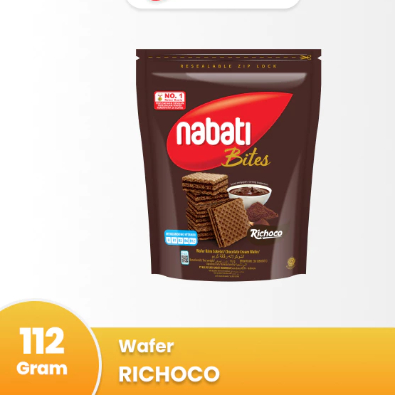 

NABATI Bites Richoco 112g Wafer Biskuit - Makanan Ringan - Toserba Gadjah - Ekonomis XJ 63