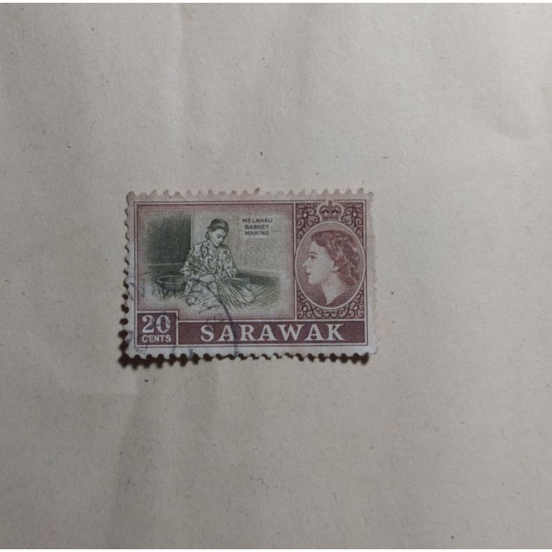 

prangko sarawak 20 cents