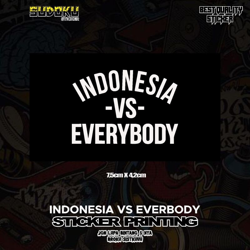

STICKER STIKER PRINTING INDONESIA VS EVERYBODY VIRAL FYP AESTHETIC