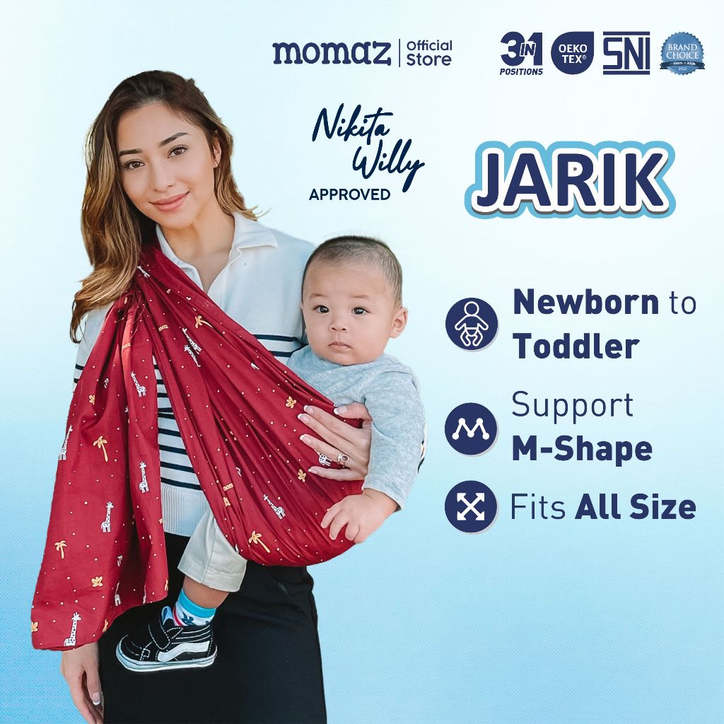 Momaz Gendongan Bayi Samping Momasling Jarik 3in1 - Jarik Gendongan Bayi - Gendongan Jarik -