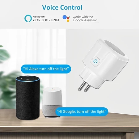 WiFi Smart Plug 16A /Wireless Saklar with Colokan Energy Monitoring Statistic Smart Home /Control Si