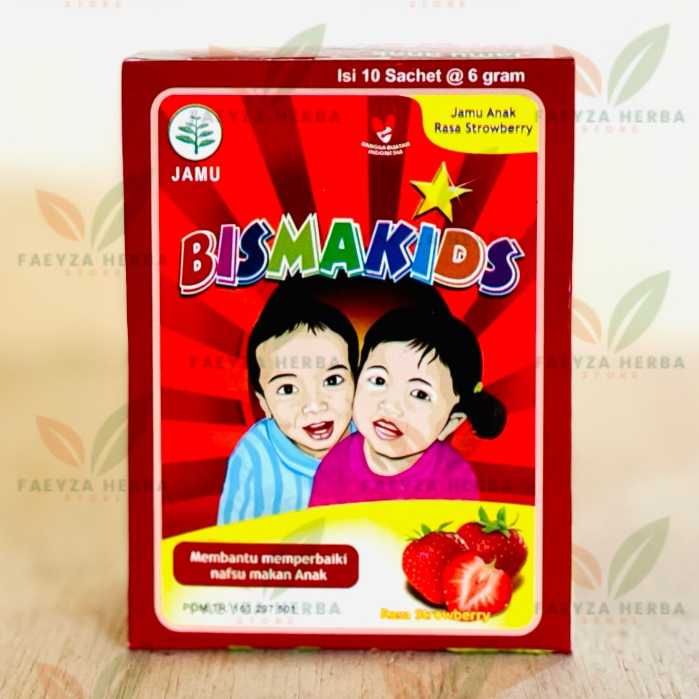 

Bismakids Jamu Anak isi 10 sacet rasa strawberry