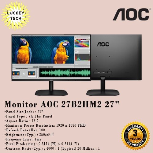 Monitor LED AOC 27B2HM2 27"