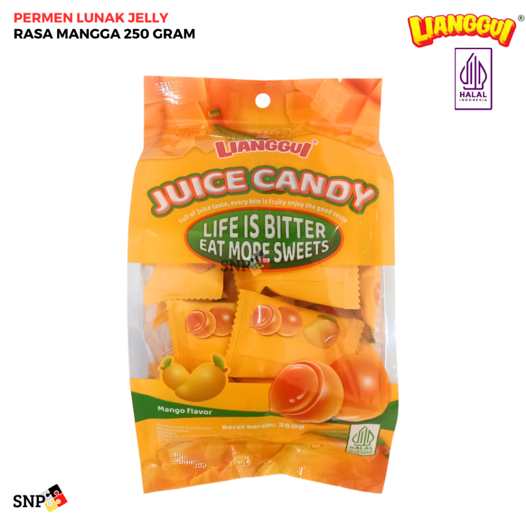 

LIANGGUI PERMEN LUNAK JUICE CANDY JELLY ANEKA RASA BUAH 250 GRAM