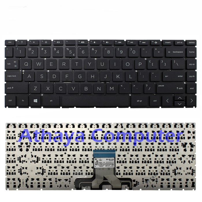Keyboard Hp 14-CM0XXX 14-CK0132TU Hitam