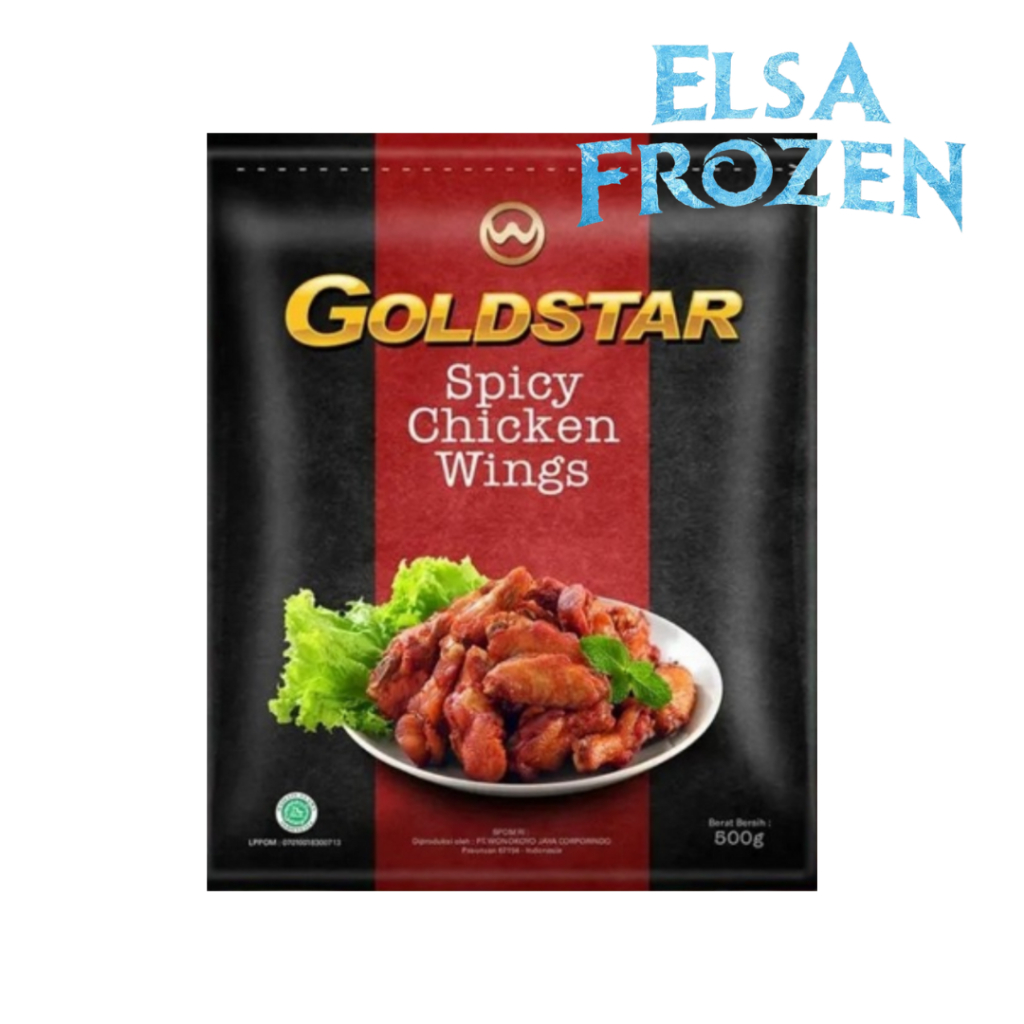 

GOLDSTAR SPICY CHICKEN WINGS 500GR / SAYAP AYAM BERBUMBU