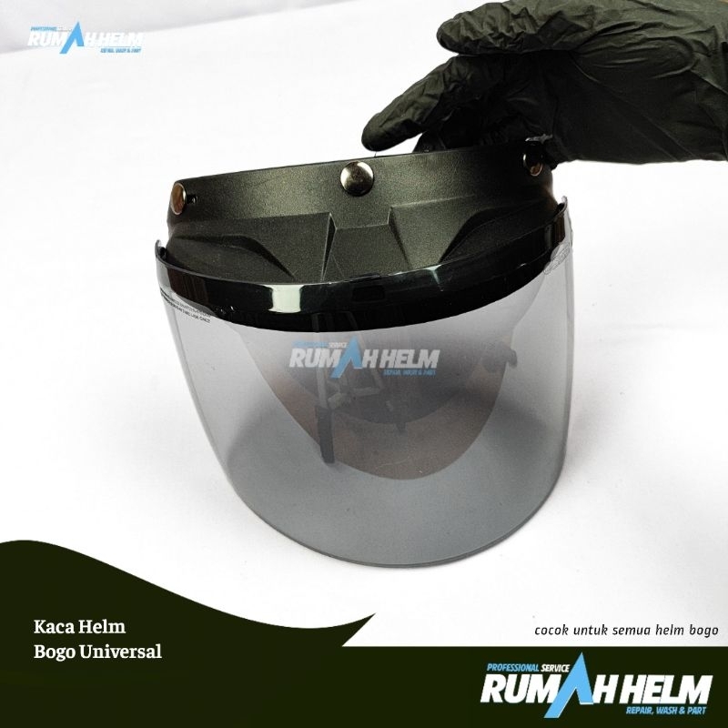 Visor Helm Bogo Smoke Universal, Classic, Retro, Cargloss, Hbc, Dll