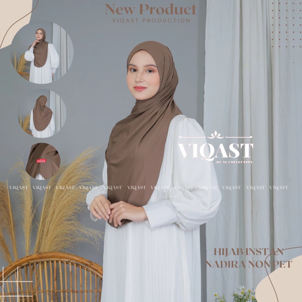 JISOO Instan hijab non pet Nadira syar'i Jersey