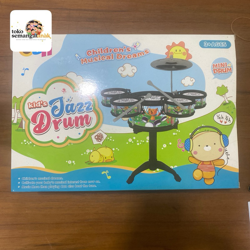 Musical Drum Jazz Mini Untuk Anak-anak 3 Tahun ke Atas