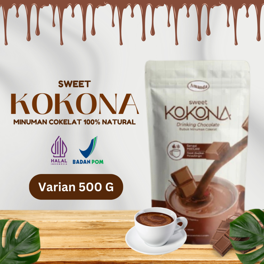 

KOKONA 500G - Minuman Cokelat Sehat / Kokona Minuman Cokelat / Minuman Cokelat Bubuk