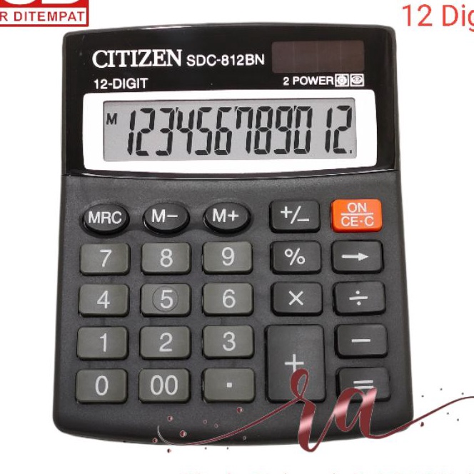 

Beli KALKULATOR 12 DIT ANGKA MERK CITIZEN TYPE SDC812 BN Citizen SDC812BN 12 Dit SDC812BN 12 Dit 2 Power Kalkulator CT 812BN