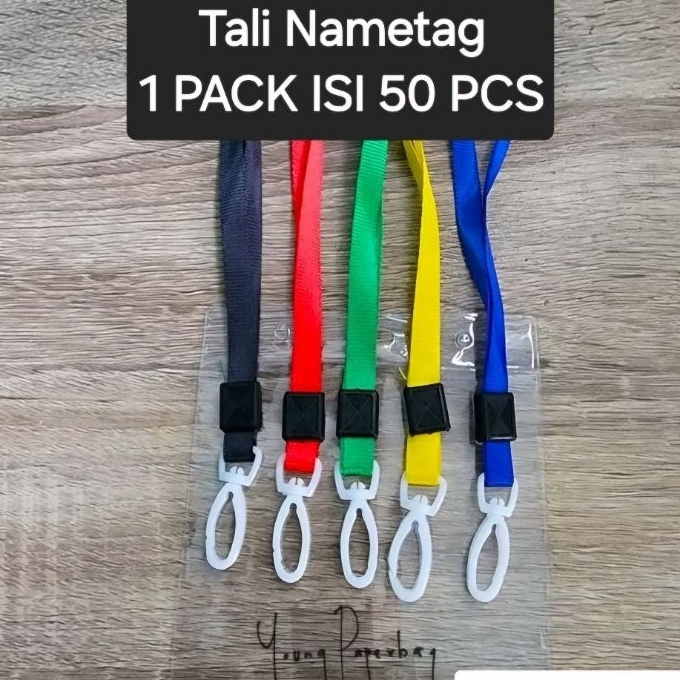 

Bonuskan Tali ID Card Nametag Nylon 1 cm Tali Gantung hook plastik polos 5 pcs